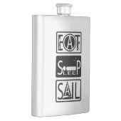 Eat Sleep Sail Classic 8 oz Flask Heupfles (Rechts)