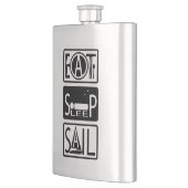 Eat Sleep Sail Classic 8 oz Flask Heupfles (Links)