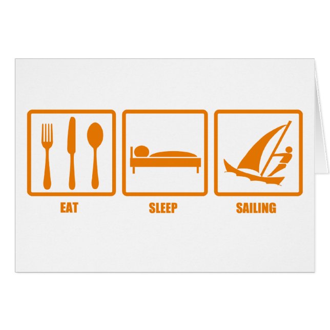 Eat Sleep Sailing (Voorkant Horizontaal)