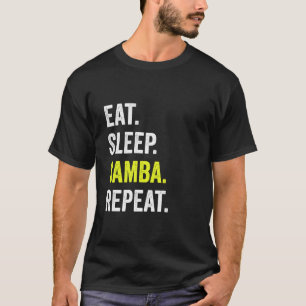 Eat Sleep Samba Herhaal danspartner outfit Samba T-shirt
