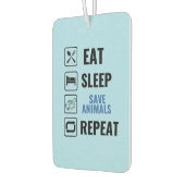 Eat Sleep Save Animals Herhalen Luchtverfrisser (Links)