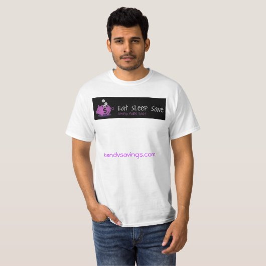 Eat Sleep Save T-shirt (Voorkant volledig)