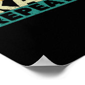 Eat Sleep Schaats Herhaal rolijsschaatsen Poster (Hoek)