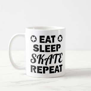 Eat Sleep Schaats Herhalen, Roller Derby Koffiemok