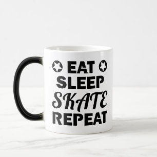 Eat Sleep Schaats Herhalen, Roller Derby Magische Mok