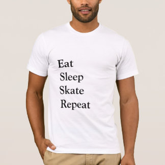 Eat Sleep Schaats Herhalen T-shirt