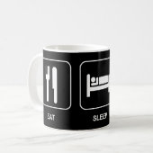 Eat Sleep Schaats Mok (Voorkant links)