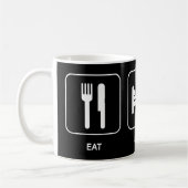 Eat Sleep Schaats Mok (Links)