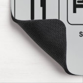 Eat Sleep Schaats Mousepad Muismat (Hoek)