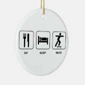 Eat Sleep Schaats Ornament (Rechts)