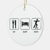 Eat Sleep Schaats Ornament (Links)