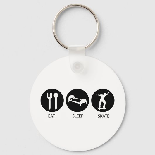 Eat Sleep Schaats Sleutelhanger (Voorkant)