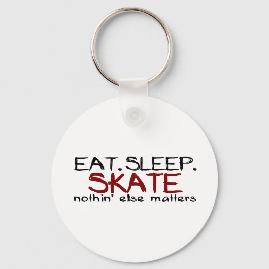 Eat Sleep Schaats Sleutelhanger (Voorkant)
