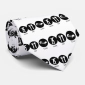 Eat Sleep Schaats Stropdas (Opgerold)