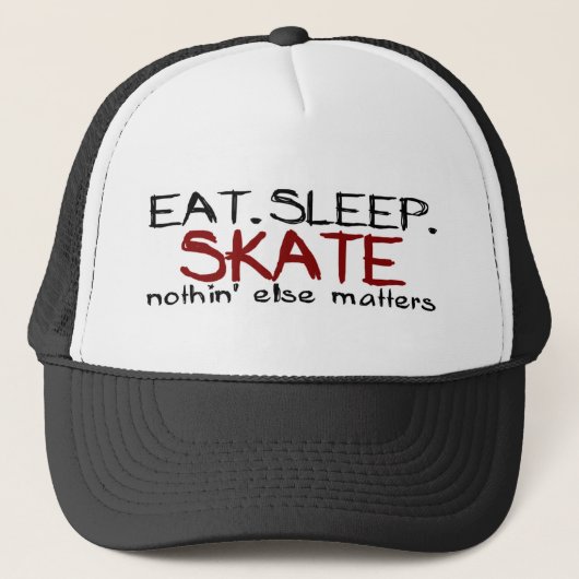 Eat Sleep Schaats Trucker Pet (Voorkant)