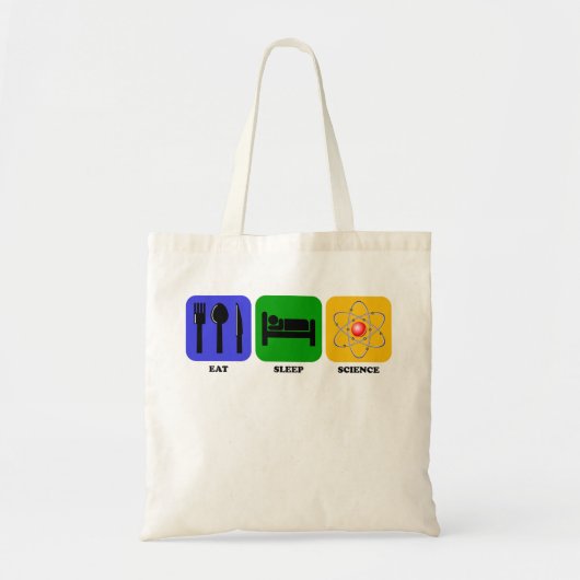 Eat Sleep Science Tote Bag (Voorkant)