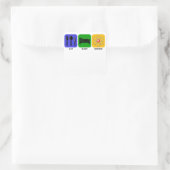 Eat Sleep Science Vierkante Sticker (Tas)