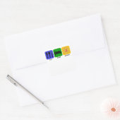 Eat Sleep Science Vierkante Sticker (Envelop)