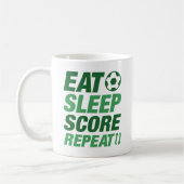 Eat Sleep Score Herhalen Koffiemok (Links)