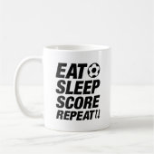 Eat Sleep Score Herhalen Koffiemok (Links)