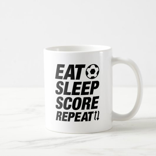 Eat Sleep Score Herhalen Koffiemok (Rechts)
