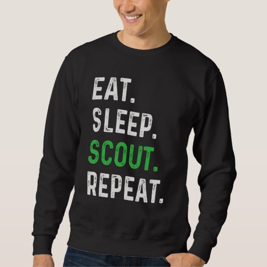 Eat Sleep Scout Herhaal Scouting 1 Trui (Voorkant)