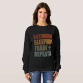 Eat Sleep Scout Repeat For Camping Enthusiast Desi Trui (Voorkant volledig)