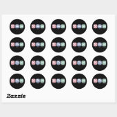 Eat Sleep Scrapbook Ronde Sticker (Vel)
