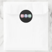 Eat Sleep Scrapbook Ronde Sticker (Tas)