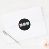 Eat Sleep Scrapbook Ronde Sticker (Envelop)