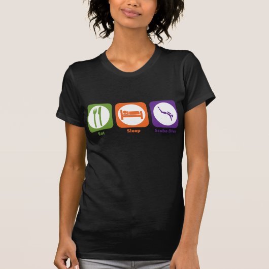 Eat Sleep Scuba Dive T-shirt (Voorkant)