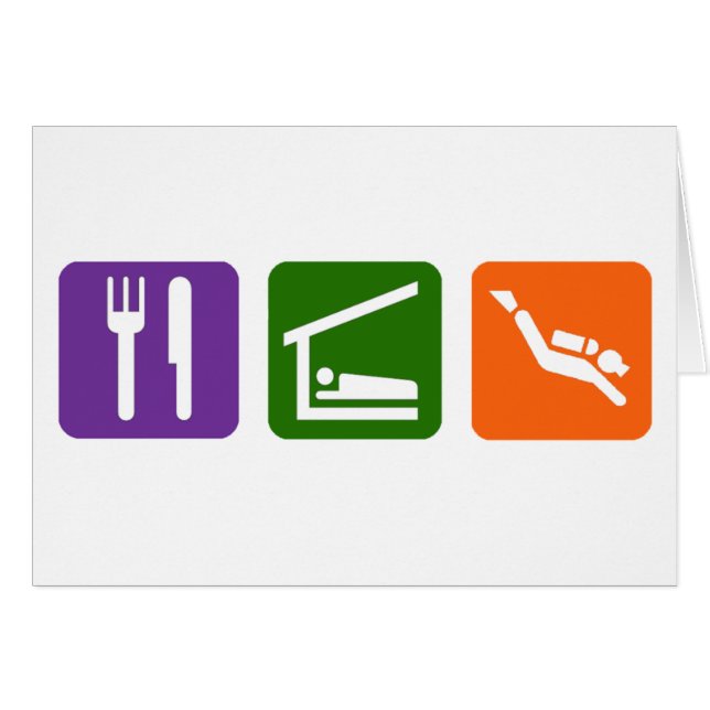 Eat Sleep Scuba Diving (Voorkant Horizontaal)