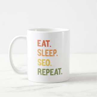Eat Sleep Seo Herhalen Koffiemok
