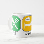 Eat Sleep Serve Koffiemok (Voorkant links)
