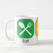 Eat Sleep Serve Koffiemok (Links)