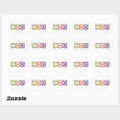 Eat Sleep Sew Ronde Sticker (Vel)