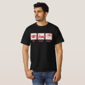 Eat, Sleep, Shoot - Funny Photographer T-shirt (Voorkant volledig)