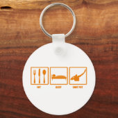 Eat Sleep Shot Put Sleutelhanger (Voorkant)