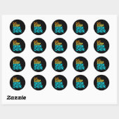 Eat Sleep Show Choir Ronde Sticker (Vel)