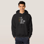 Eat Sleep Sim Race Herhaal Sim Racer Hoodie (Voorkant volledig)