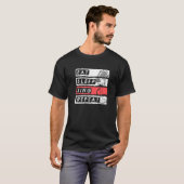 Eat Sleep Sing Herhalen Opera Singer 1 T-shirt (Voorkant volledig)