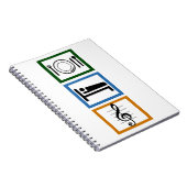 Eat Sleep Sing Notitieboek (Rechterzijde)