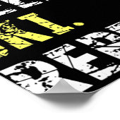 Eat Sleep Ski Herhalen - Fun Skiing Gift Poster (Hoek)
