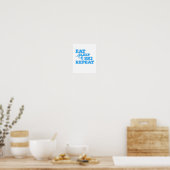 Eat Sleep Ski Herhalen Poster (Keuken)