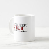 Eat Sleep Ski Koffiemok (Voorkant links)