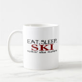 Eat Sleep Ski Koffiemok (Links)