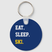 Eat Sleep Ski Sleutelhanger (Voorkant)