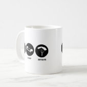 Eat Sleep SkyDive Koffiemok (Voorkant links)