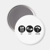 Eat Sleep SkyDive Magneet (Voorkant / Achterkant)