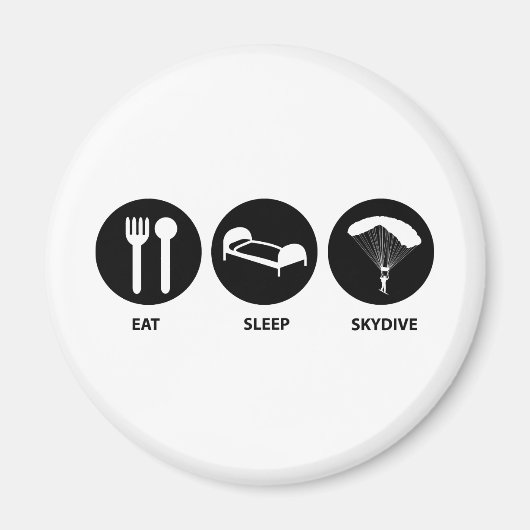 Eat Sleep SkyDive Magneet (Voorkant)